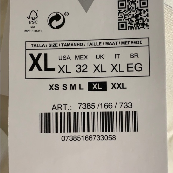 NWT. Zara Cream Slouchy Trousers. Size M, XL. - Picture 8 of 10